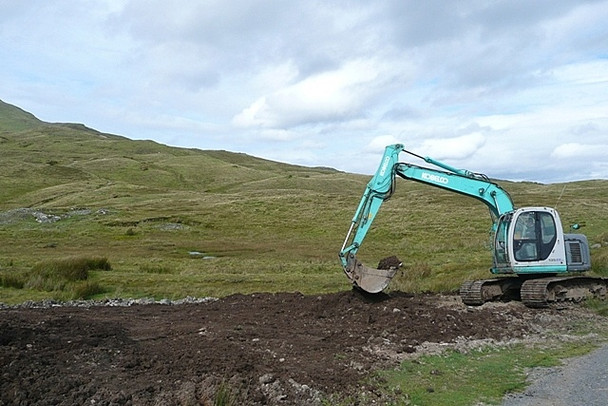 Photo 6"x4" Levelling the island Clare Island c2008