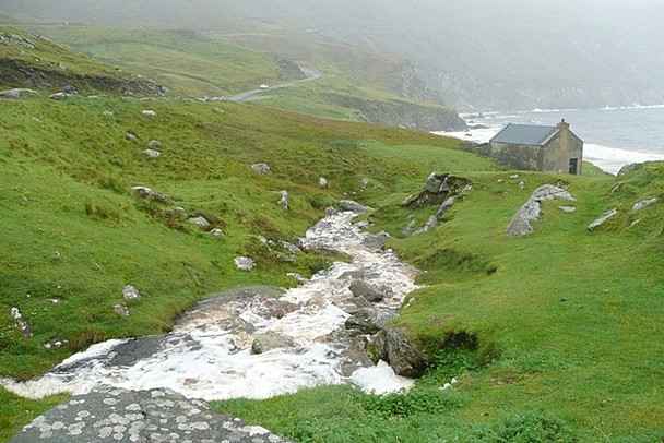 Photo 6"x4" Stream at Keem Strand Keem c2008