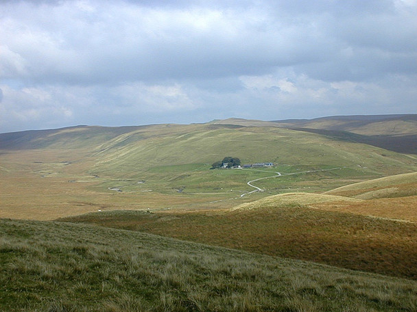 Photo 6"x4" View towards Claerwen farm from Esgair Wen Esgair Wen\/SN8166 c2008