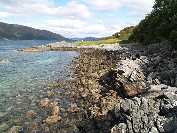Photo 6"x4" Coastline NE of Sandaig Camas nan Alltan c2008