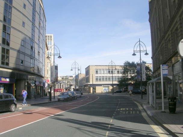 Photo 6"x4" Broadway viewed from Bridge Street Bradford\/SE1632 c2008