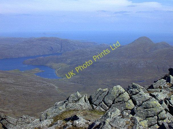 Photo 6"x4" View south east from Clisham Bun Abhainn Eadarra c2004