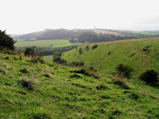 Photo 6"x4" View from near the top of the North Downs Etchinghill\/TR1639 c2008