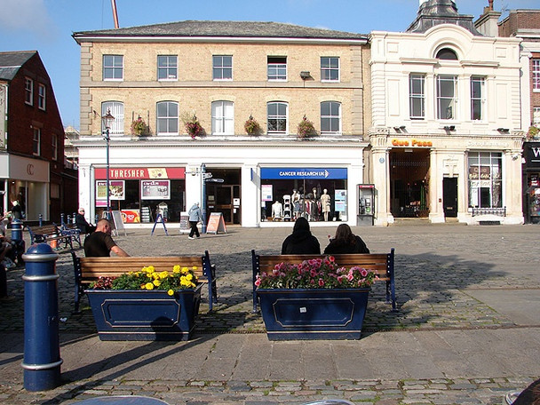 Photo 6"x4" Hitchin Town Square Hitchin c2008