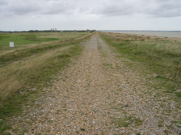 Photo 6"x4" Footpath along the sea wall Sandwich Bay Estate c2008 P1
