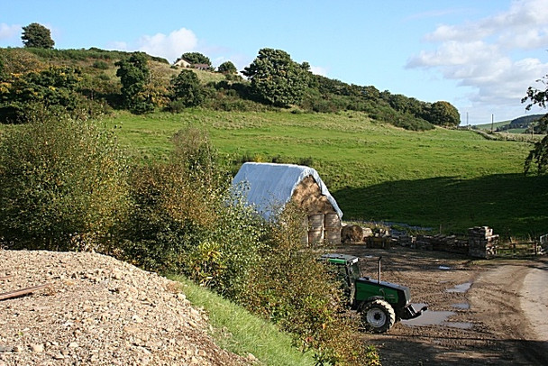 Photo 6"x4" Stacked Bales Bogton\/NJ6751 c2008