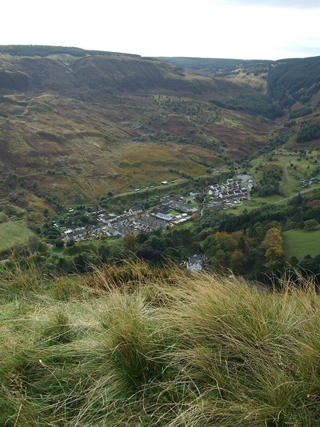 Photo 6"x4" View of Blaencwm from the Penpych Path Treherbert c2008