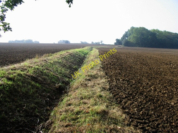 Photo 6"x4" Ditch between fields Broad Oak\/TR1661 c2008