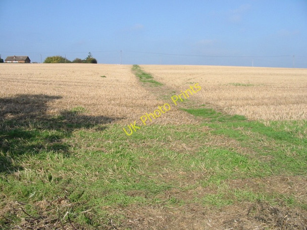 Photo 6"x4" Looking NW along footpath to Mayton Lane Broad Oak\/TR1661 c2008