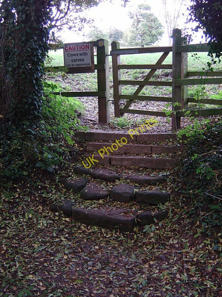 Photo 6"x4" Footpath to Hunger Hill Lambley\/SK6345 c2008