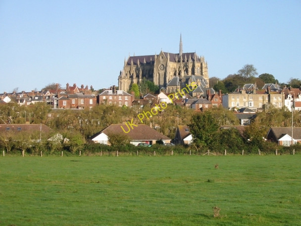 Photo 6"x4" Arundel cathedral from the A27 Arundel bypass Arundel c2008