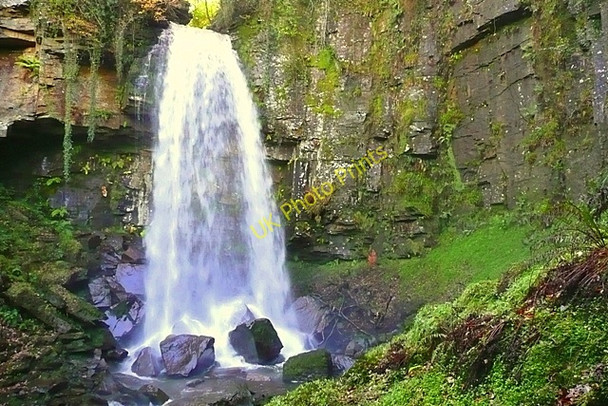 Photo 6"x4" Melin Court waterfall Melincourt c2008