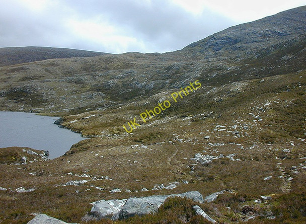 Photo 6"x4" Slopes west of Loch Sgeireach Allt a' Mhadaidh c2003