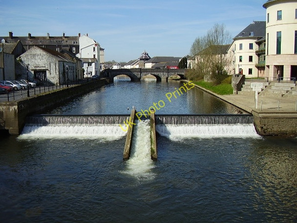 Photo 6"x4" Weir on the River Cleddau at Haverfordwest Haverfordwest\/Hwlffordd c2006