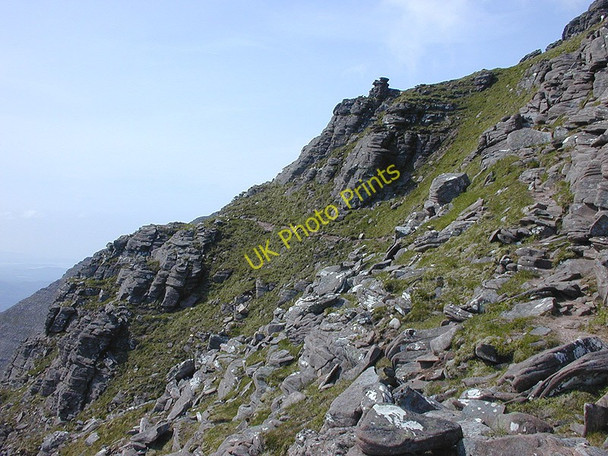 Photo 6"x4" The Corrag Bhuidhe avoiding path Sgurr Fi\u00f2na c2003