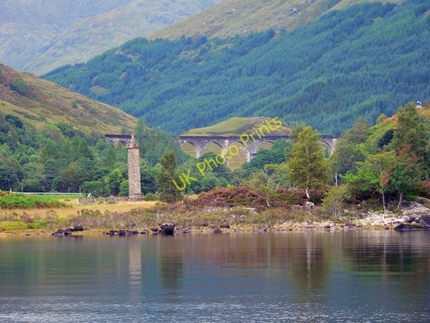 Photo 6"x4" Glenfinnan Monument and Viaduct Glenfinnan c2008