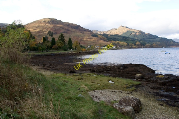 Photo 6"x4" View of Loch Goil from beside the castle Carrick Castle c2008