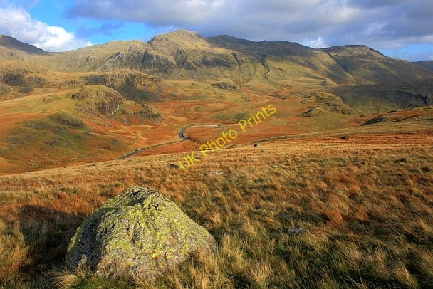 Photo 6"x4" Boulder, Eskdale Silverybield Crag c2008