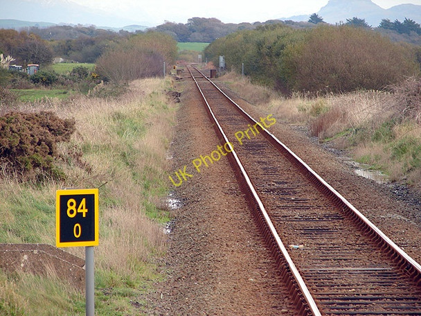 Photo 6"x4" The view east from Abererch Station Abererch c2008