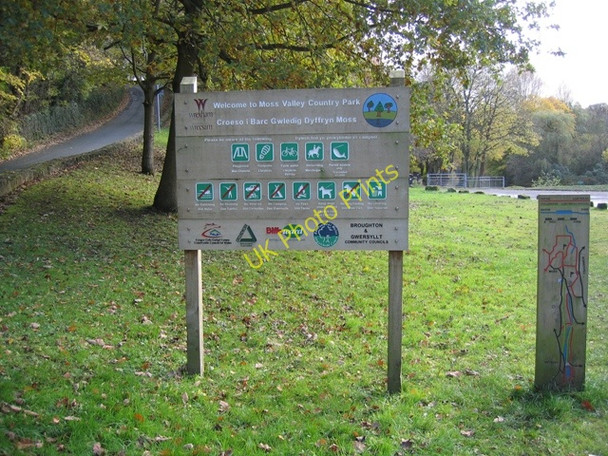 Photo 6"x4" Information boards at Moss Valley Country Park Wrexham\/Wrecsam c2008