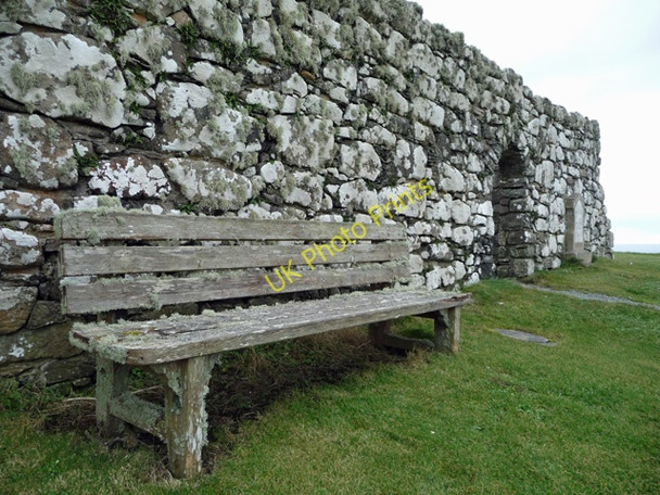 Photo 6"x4" Bench at Trumpan Church Sgoir Beag c2008