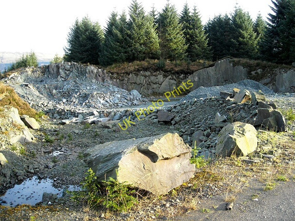 Photo 6"x4" Quarry in Loch Ard Forest Kinlochard c2008