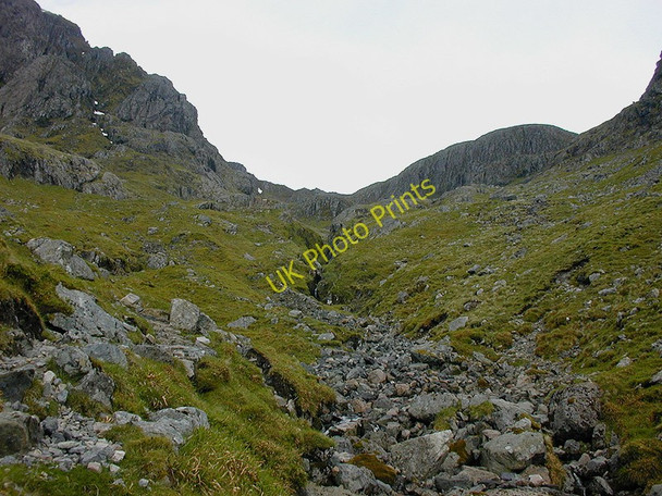 Photo 6"x4" Approach to Coire nam Beithach Aonach Dubh\/NN1555 c2001