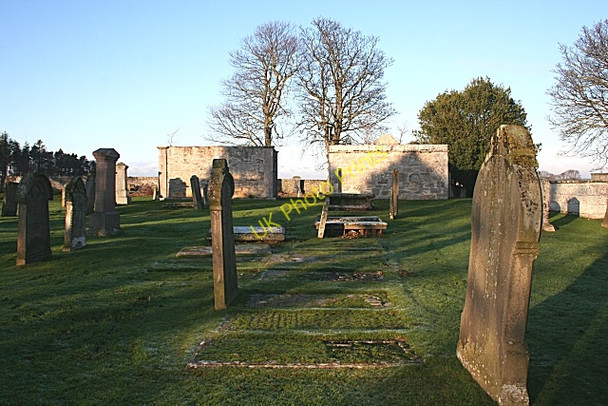 Photo 6"x4" Grave Slabs in Spynie Kirkyard Bishopmill c2008