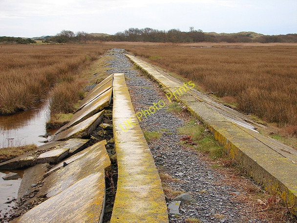 Photo 6"x4" Concrete reinforced path at Mochras Llanbedr\/SH5826 c2008