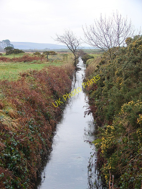 Photo 6"x4" Drainage channel at Llanenddwyn Llanenddwyn c2008