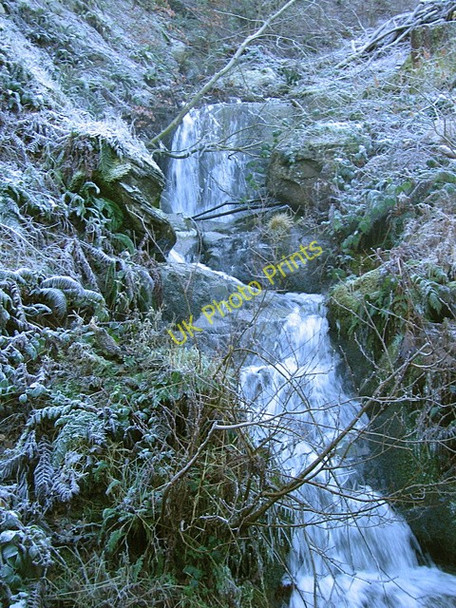Photo 6"x4" Waterfall by the minor road from Pontrhydygroes to Trawsgoed Brynafan c2008
