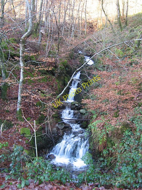 Photo 6"x4" Waterfall in stream, Ystwyth gorge New Row\/Rhes Newydd c2008