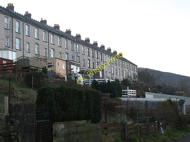 Photo 6"x4" Back of terrace at Brithdir Elliot's Town c2008