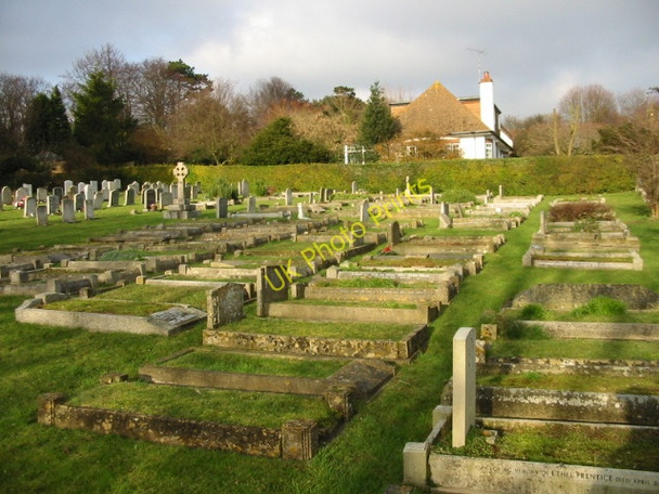 Photo 6"x4" Graveyard of St John's church, Kingsdown Kingsdown\/TR3748 c2008