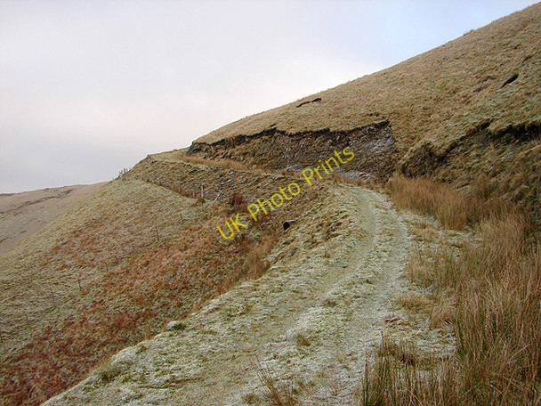 Photo 6"x4" Looking up the track on the side of Mynydd y Cemais Cwm-Llinau c2008