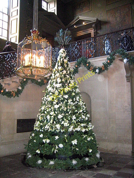 Photo 6"x4" Christmas decorations at Hampton Court Palace Surbiton c2008