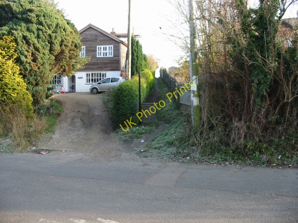 Photo 6"x4" Footpath to Bloodden and Cooting Lane Adisham c2008