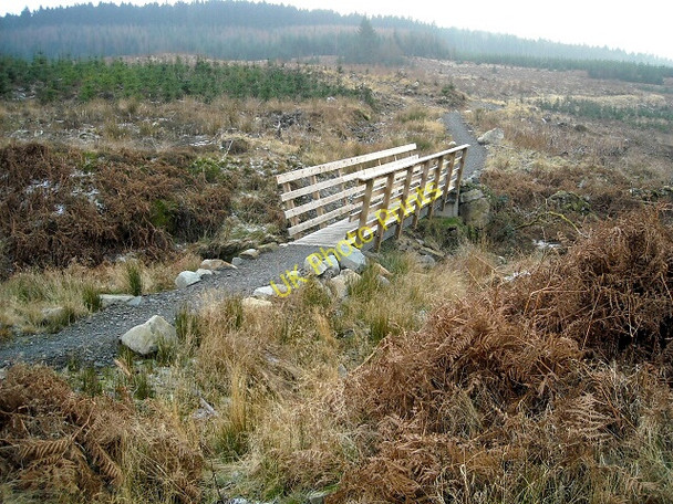 Photo 6"x4" Bridge over Pulnagashel Burn Glentrool Village c2008