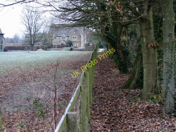 Photo 6"x4" Footpath to Oaksey running past All Saints church Oaksey c2009