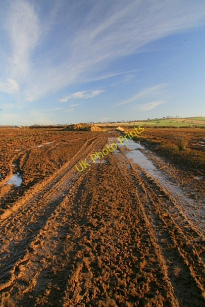 Photo 6"x4" Muddy farm track Douglastown c2009