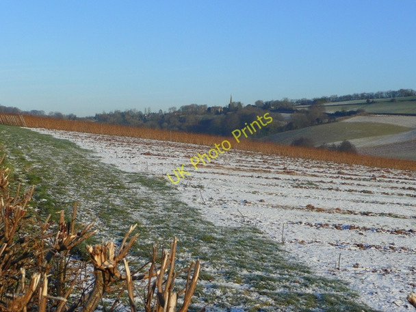 Photo 6"x4" Frozen landscape near Linton Bromsash c2009