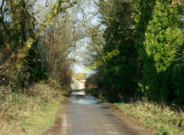 Photo 6"x4" 2009 : Lane to Hall Farm, near Thickwood Slaughterford c2009
