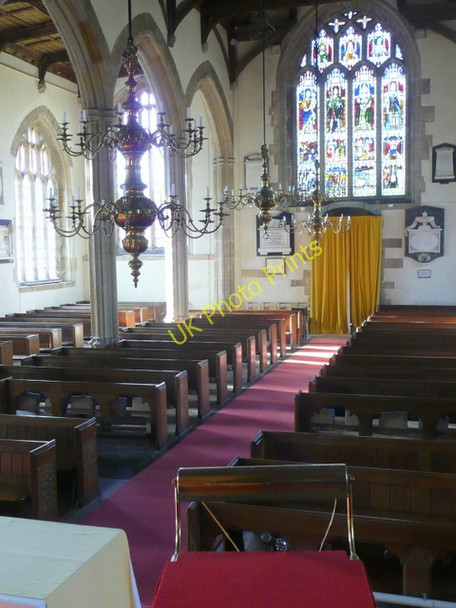 Photo 6"x4" St. Mary's church, Wedmore - interior Wedmore c2009