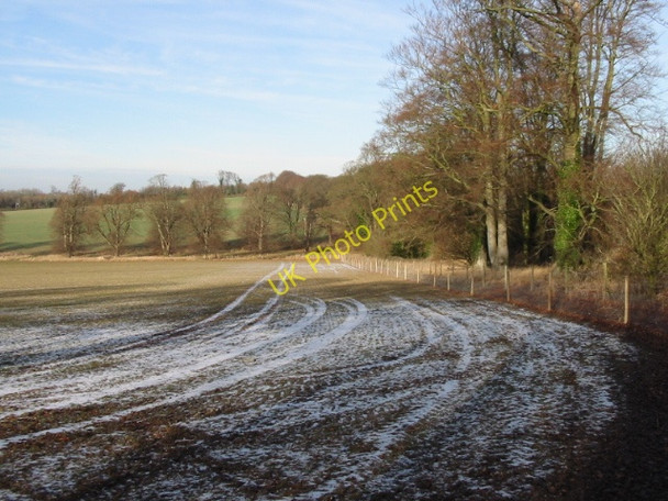 Photo 6"x4" View across fields near the A2 Barham\/TR2050 c2009