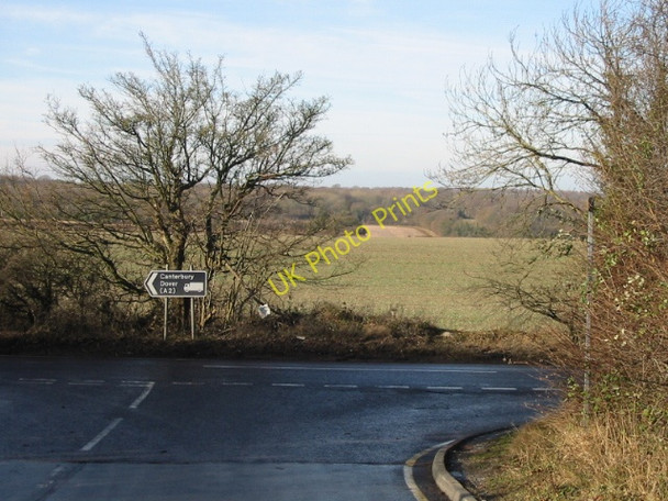 Photo 6"x4" Cooting Down from Cooting Lane Adisham c2009