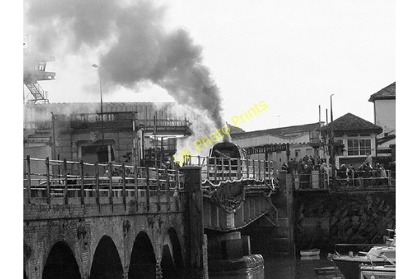 Photo 6"x4" Folkestone Harbour Swing Bridge and Station Folkestone c2009