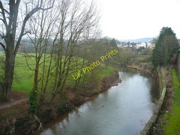 Photo 6"x4" River Monnow - upstream Monmouth\/Trefynwy c2008