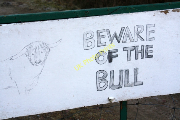 Photo 6"x4" Sign at Balvraid Ruthven\/NH8133 c2009