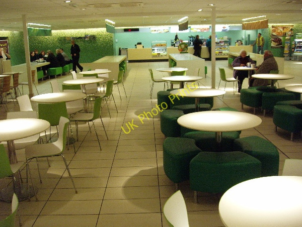 Photo 6"x4" Leigh Delamere cafeteria empty during snowy weather Leigh Delamere c2009