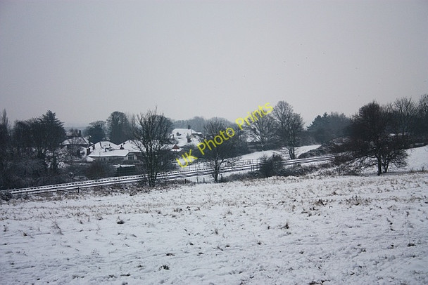 Photo 6"x4" Malvern to Colwall Railway in the snow Great Malvern c2009